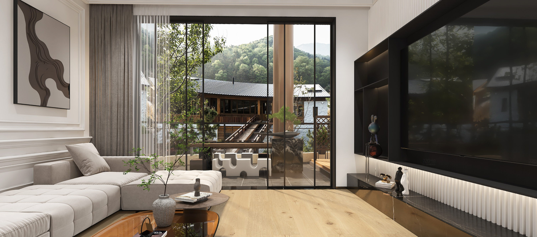 Curated range of wood finish tones